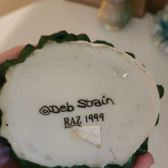 Deb Strain snowman tree Christmas play tonight at 6:30 cute large ornament 1999 - Picture 4 of 11